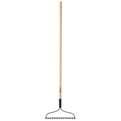 Home Plus+ 54 in. 14 Tine Steel Bow Rake Wood Handle