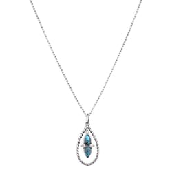 Montana Silversmiths Women's Moonlit Ocean Silver/Turquoise Necklace One Size Fits Most