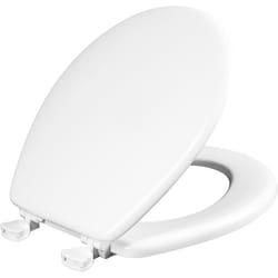 Mayfair by Bemis Westport Round White Enameled Wood Toilet Seat