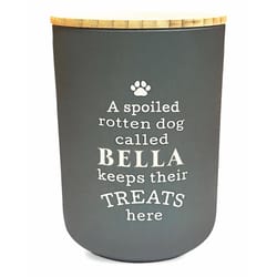 Dog Accessories Black Bella Melamine Treat Canister For Dogs