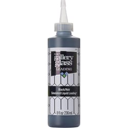 Gallery Glass Black Craft Paint Exterior and Interior 8 oz