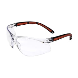 Global Vision Matrix Safety Glasses Clear Lens Black/Red Frame 1 pk