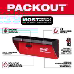 Milwaukee PACKOUT SHOP STORAGE Garage Organizer Magnetic Power Tool Holder Black/Red