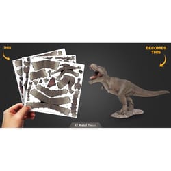 Metal Earth T Rex Dinosaur 3D Model Kit Brown 47 pc