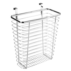 iDesign 3 gal Silver Steel Wastebasket