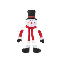 Glitzhome Multicolored Christmas Snowman Ornament