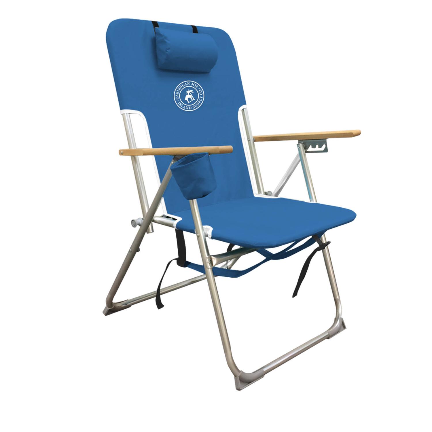 Caribbean Joe White Steel Frame Foldable Lounge Chair - Ace Hardware