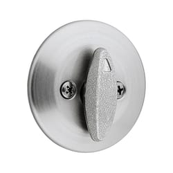 Kwikset Satin Chrome Zinc Single Sided Deadbolt