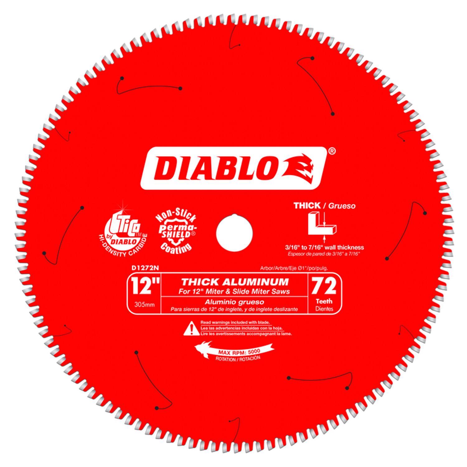 Diablo 12 in. D X 1 in. TiCo Hi-Density Carbide Circular Saw Blade 72 teeth 1 pk Uae Electronic uaeelectronic.com