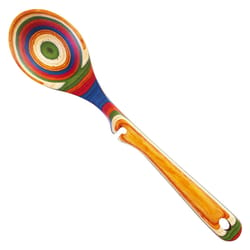 Totally Bamboo Baltique Marrakesh Multicolored Bamboo Notched Mixing Spoon