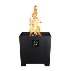 Live Outdoor FireStorm Series II 18 in. W Steel Classic Square Propane Fire Pit