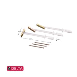 Delta 1 in. L Plastic Grab Bar Anchor