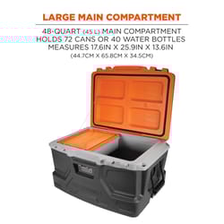 Ergodyne Chill-Its Gray/Orange 48 lb Cooler