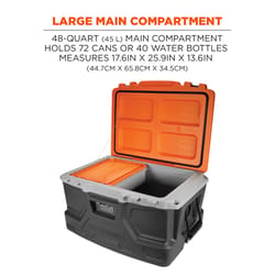 Ergodyne Chill-Its Gray/Orange 48 lb Cooler