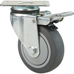 The Fairbanks Company 5 in. D Swivel Thermoplastic Rubber Caster 275 lb 1 pk