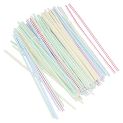 Chef Craft Multicolored Plastic Straws