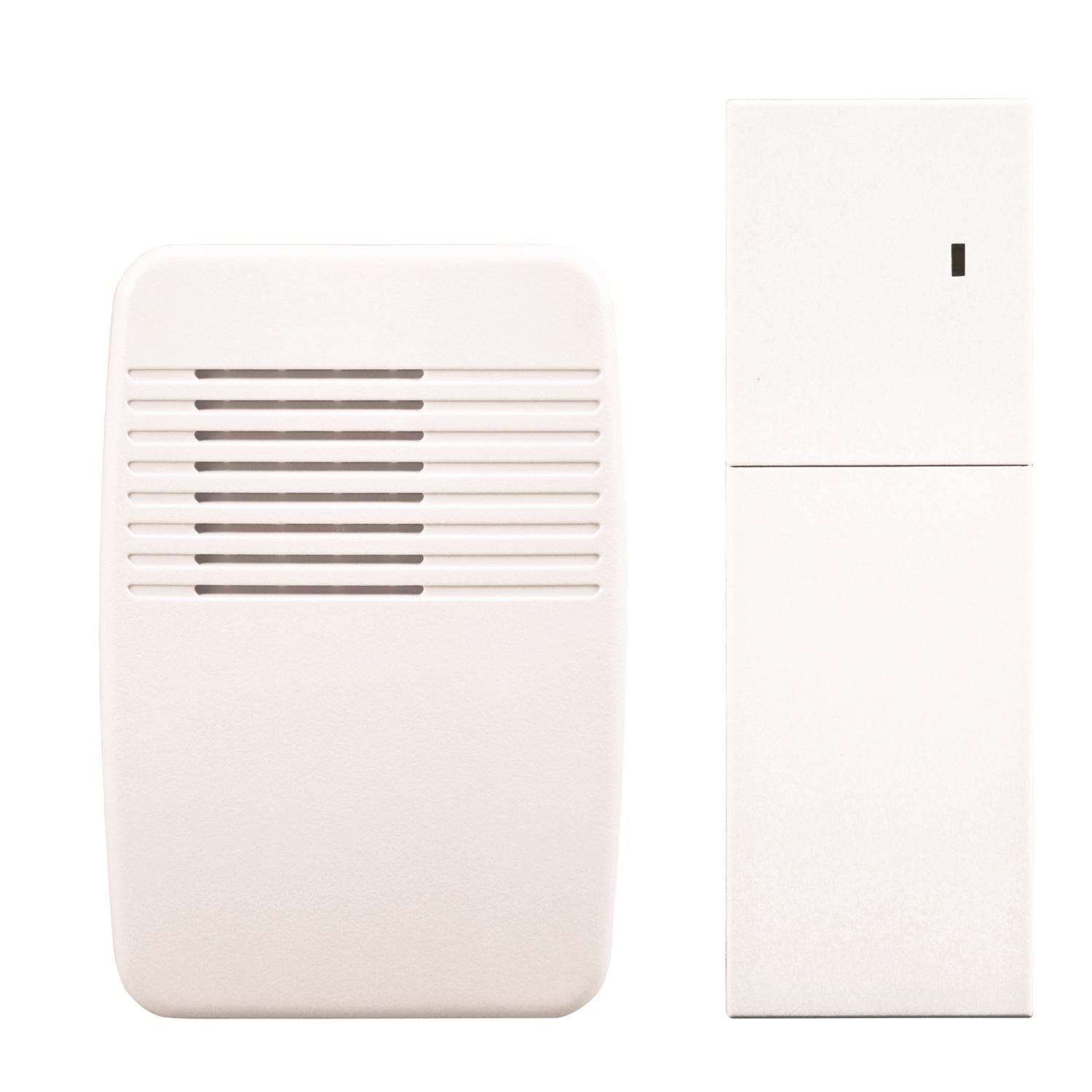 Heath Zenith White Plastic Wireless Door Chime Extender Ace Hardware