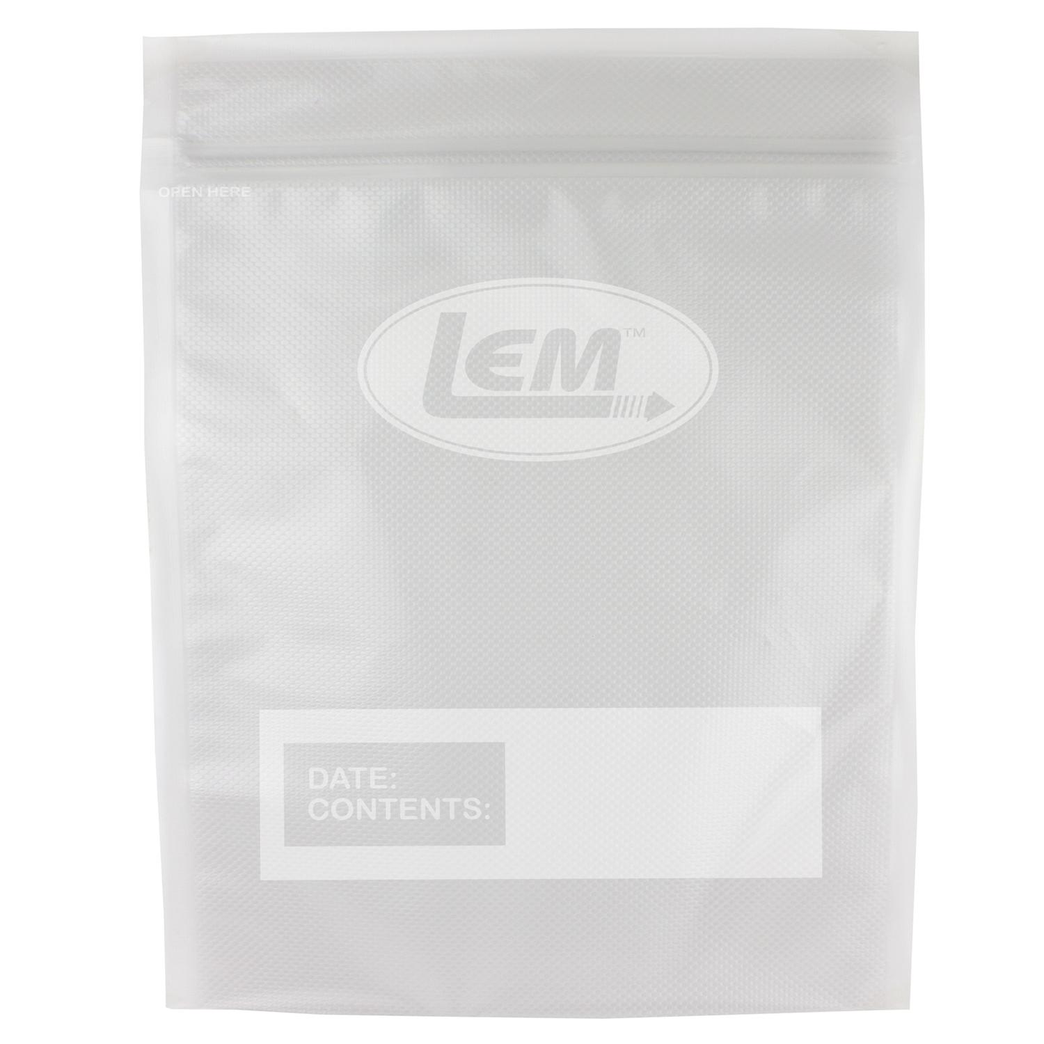 LEM 1 gal Clear Zipper Top Vacuum Bag 100 pk Sansujyuku sansujyuku.com