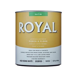 Royal Satin High-Hiding White Porch & Floor Paint 1 qt