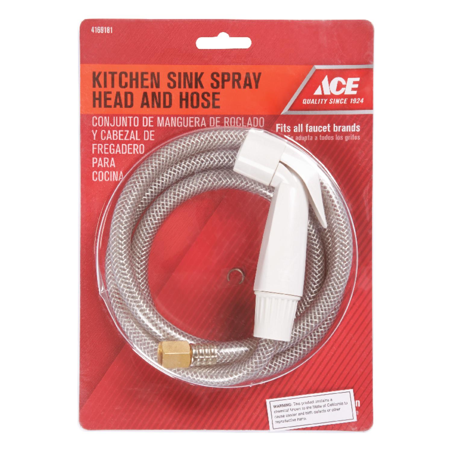 A0088726 Ace For Universal White Faucet Sprayer with Hose sku A0088726