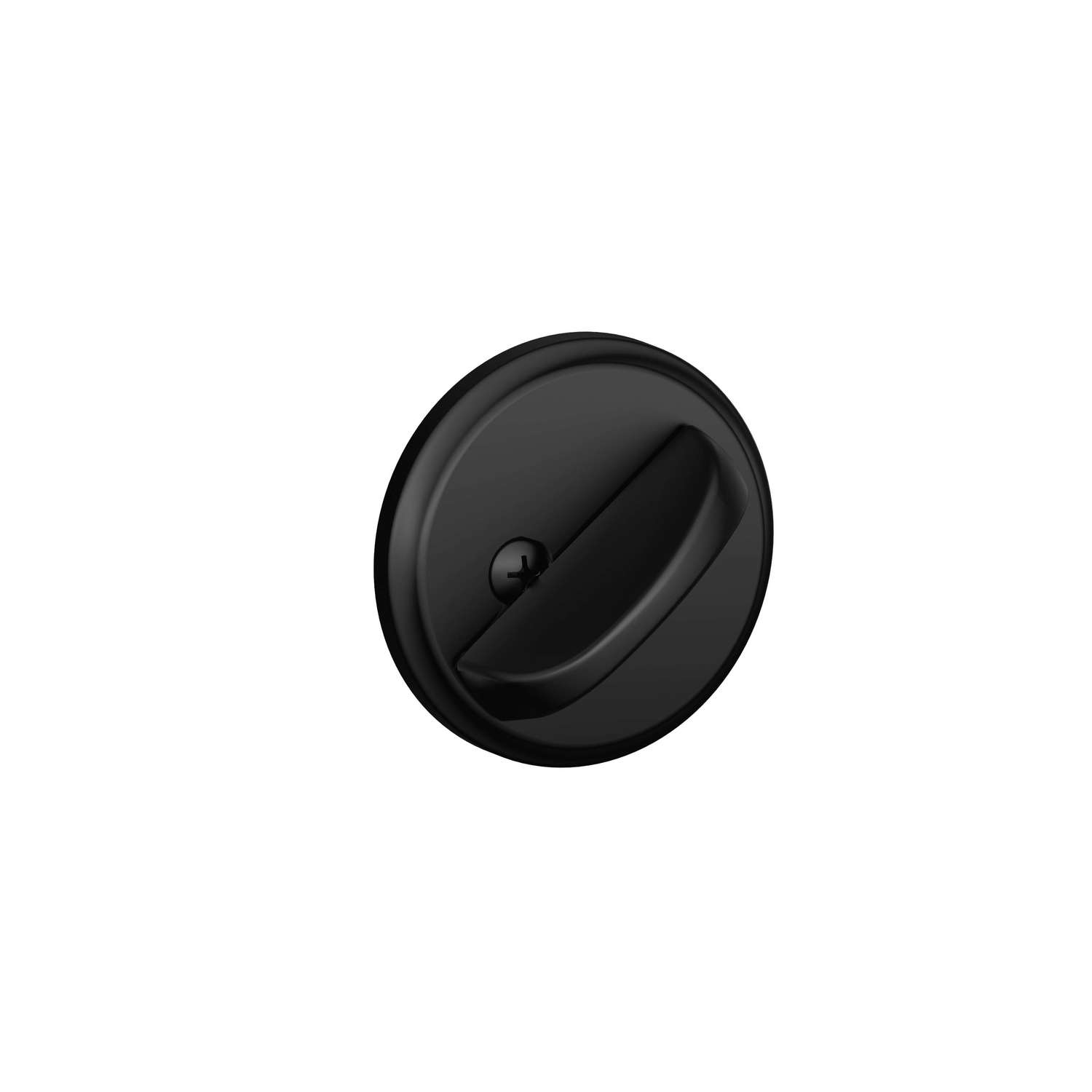 Schlage B-Series Matte Black Brass Single Cylinder Deadbolt - Ace Hardware