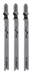Bosch 4 in. Metal T-Shank Ground teeth and taper ground back Jig Saw Blade 10 TPI 3 pk