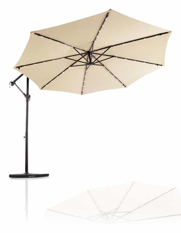 Living Accents 10 Ft Tiltable Tan Offset Patio Umbrella Ace