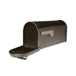 Architectural Mailboxes Chadwick Galvanized Steel Post Mount Rubbed Bronze Mailbox