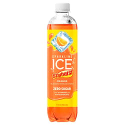 Sparkling Ice Starburst Orange Bottled Water 17 oz 1 pk