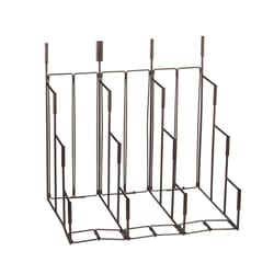 Brown Metal Outdoor Garden Stake Display Rack