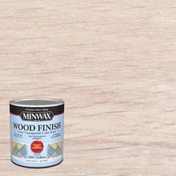 Minwax Wood Finish Water-Based Semi-Transparent Pure White Tint Base Water-Based Wood Stain 1 qt
