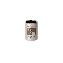 Craftsman 13/16 in. S X 1/2 in. drive S SAE 6 Point Standard Socket 1 pc