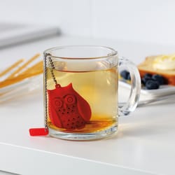 Tovolo Red Silicone/Stainless Steel Tea Infuser