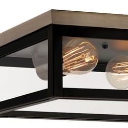 Globe Electric Verona 5.12 in. H X 13 in. W X 13 in. L Dark Bronze Ceiling Light