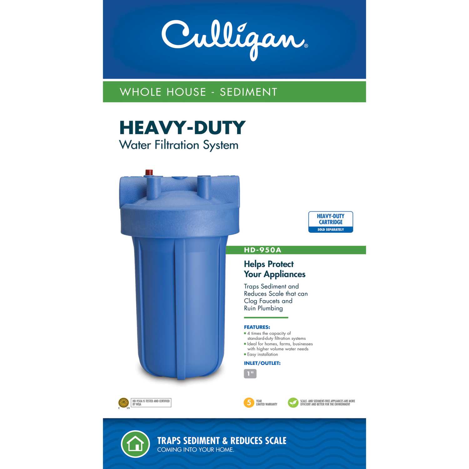 Culligan Clear Promise Water Filter For Whole House 10000 gal. Ace