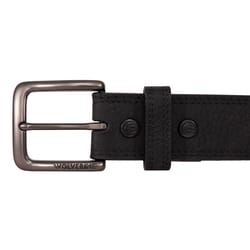 Wolverine Leather Loader Work Belt 1.5 in. W Black