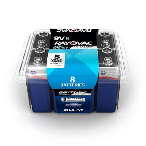 Rayovac High Energy Alkaline 9-Volt Batteries (12-Pack) in the 9