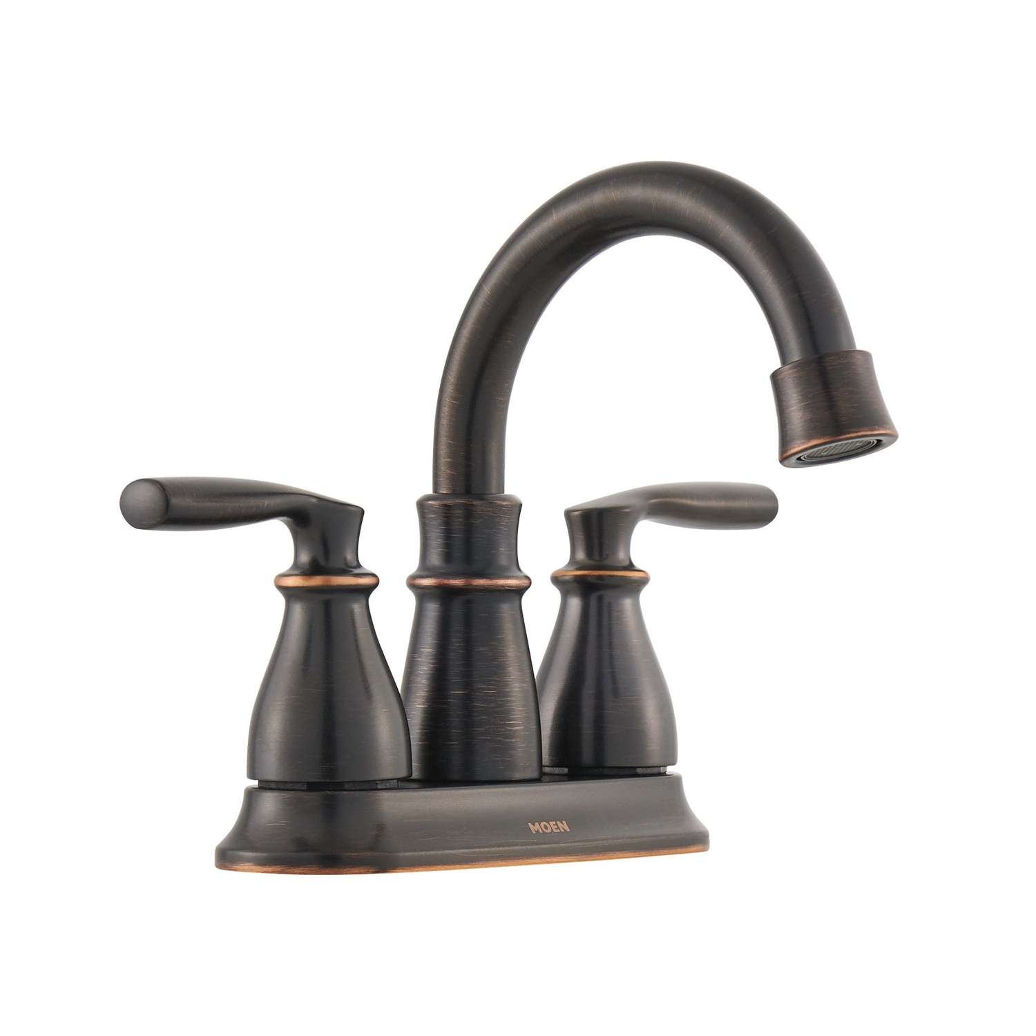 Moen Hilliard Hilliard Mediterranean Bronze Two-Handle Bathroom Faucet ...