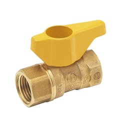 B&K ProLine 1/2 in. Brass FIP Ball Valve Quarter-Turn Lever For Gas