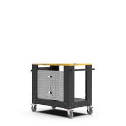 Alfa Ovens Grill Cart Porcelain Coated Steel 34.6 in. H X 42 in. W X 23.1 in. L