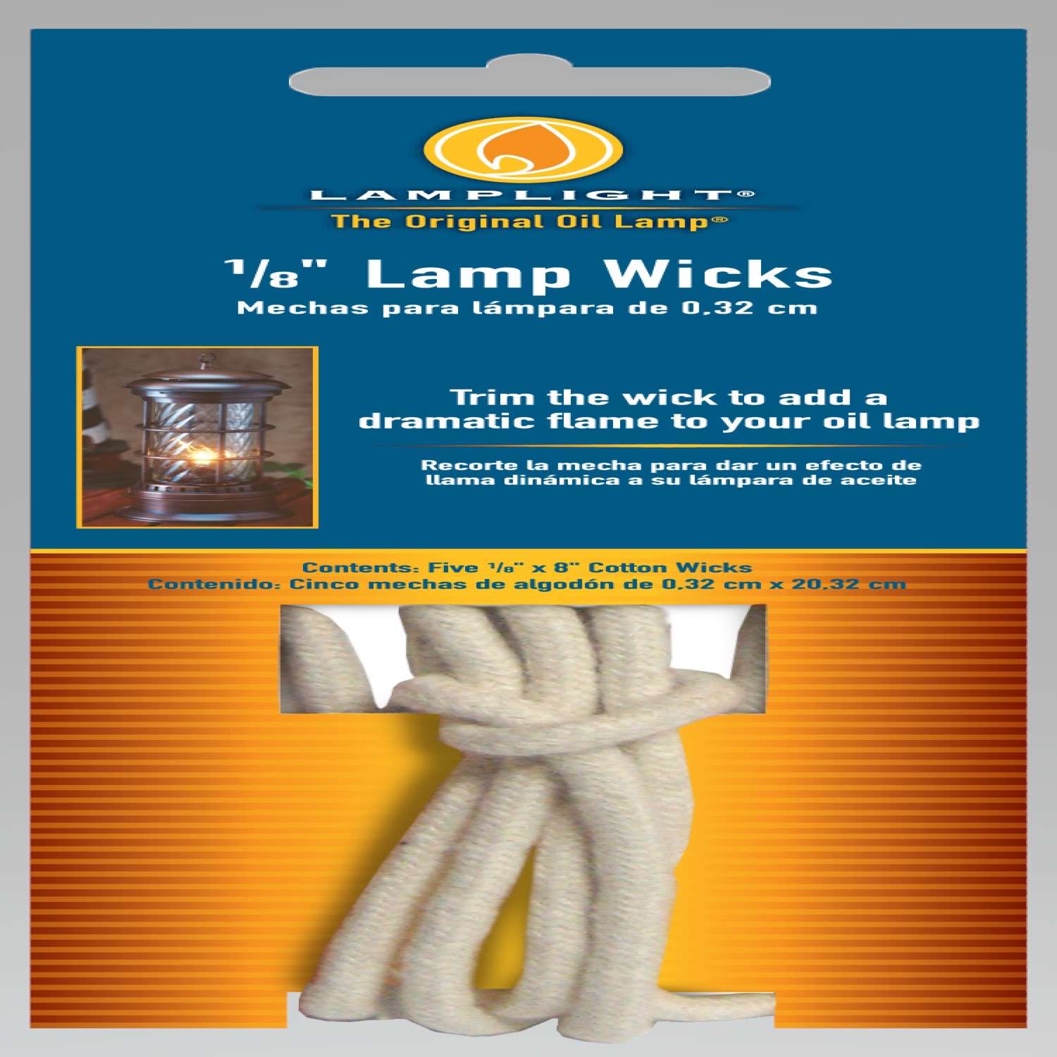 Lamplight Farms 1/8 in. X 8 in. L Round Wick Shape Cotton Lamp Wick 5 pk - Ace  Hardware