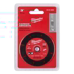 Milwaukee 3 in. D X 3/8 in. Carbide Abrasive Cut-Off Blade 1 pc