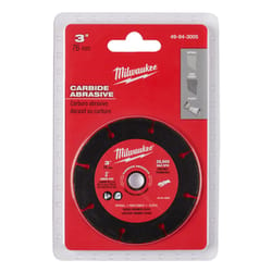 Milwaukee 3 in. D X 3/8 in. Carbide Abrasive Cut-Off Blade 1 pc