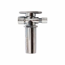 Keeney 1/2 in. FIP X 3/8 in. Compression Brass Shut-Off Valve with Water Hammer