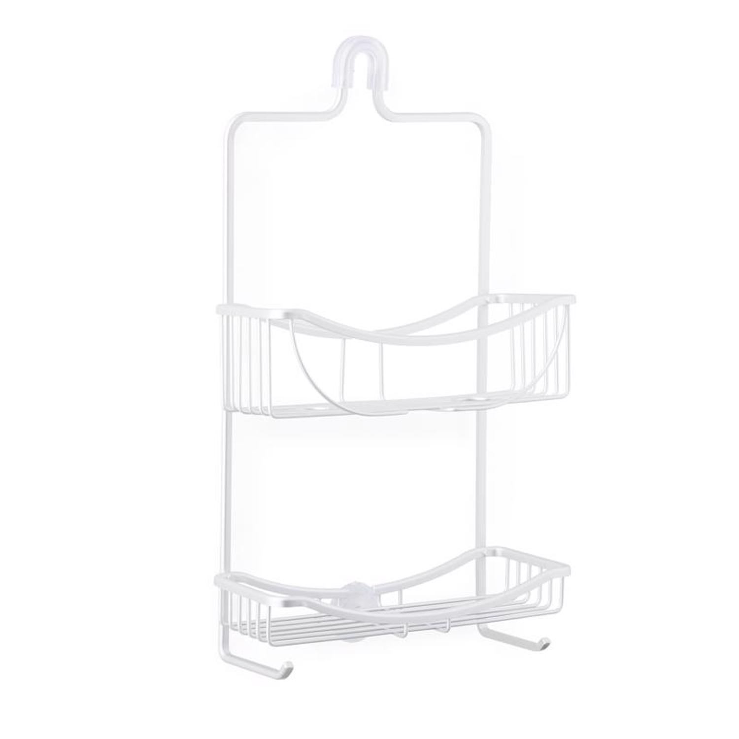 Interdesign Classico 2 26 in. H x 12 in. L Satin Silver Shower Caddy