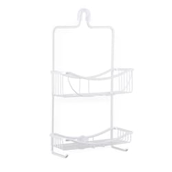 Better Living Hirise 4 Tension Shower Caddy with Mirror - White