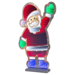 Celebrations LED Multi Santa Animated Decor 22 in.