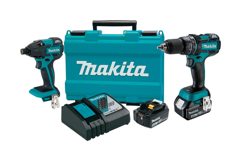 UPC 088381805704 product image for Makita LXT Brushless Hammer Drill and Impact Driver Kit 18 volts Cordless | upcitemdb.com