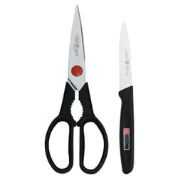Zwilling J.A Henckels Black/Silver Stainless Steel Shears and Knife Set