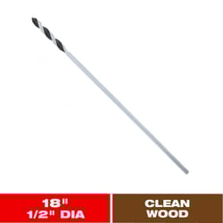 Diablo 1/2 in. X 18 in. L Installer Bit 3-Flat Shank 1 pk
